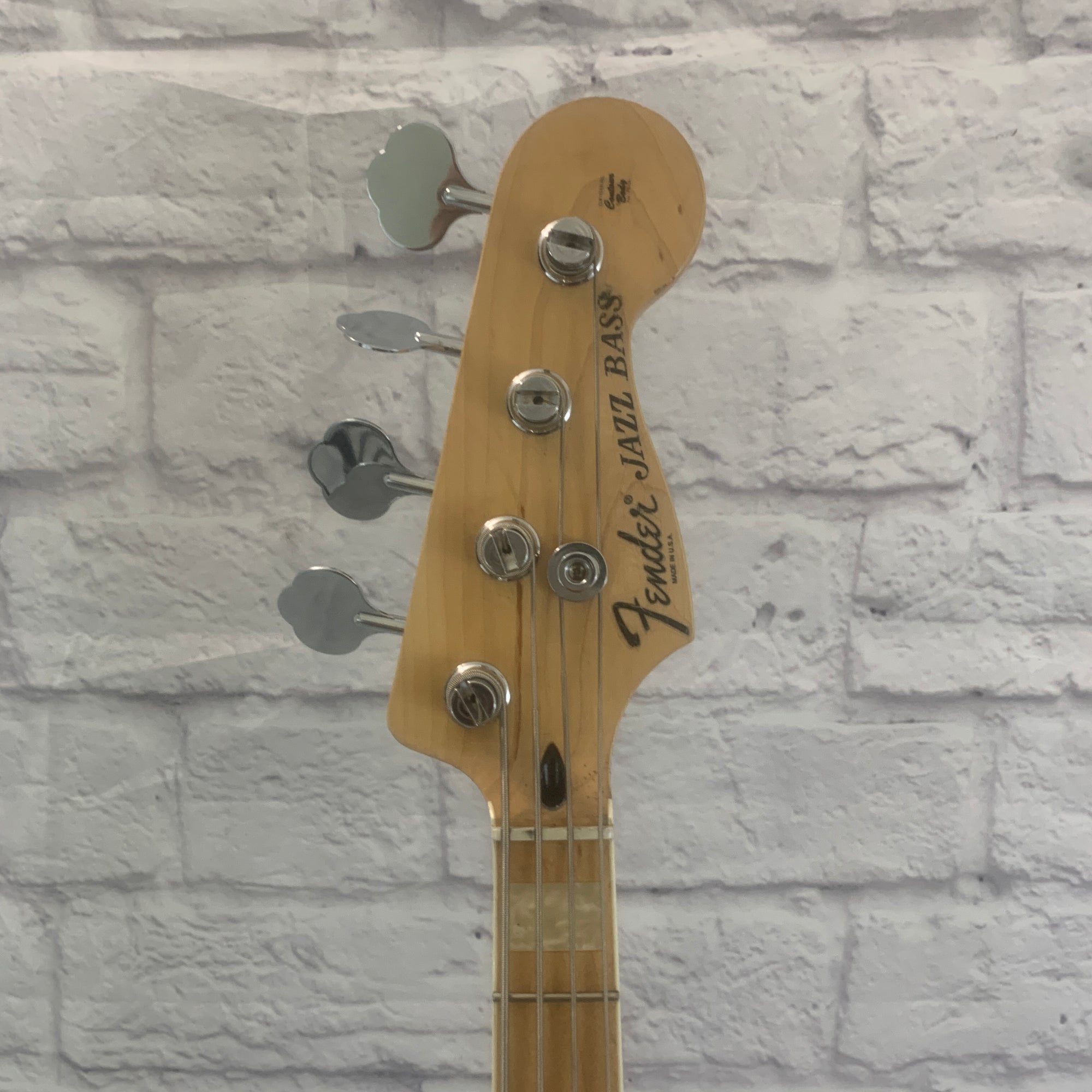 4 String J Jazz Bass Guitar - Blue Sparkle w/ USA Fender Case