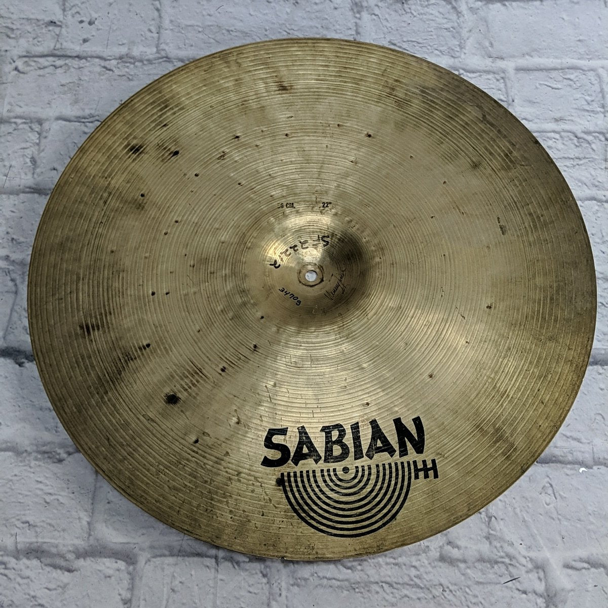 Vintage Sabian 22 HH Medium Ride Cymbal
