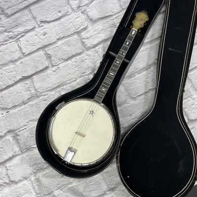 Vintage 1930s Bacon & Day Gordon 4 String Tenor Banjo w/ pickup and Grover Tuners