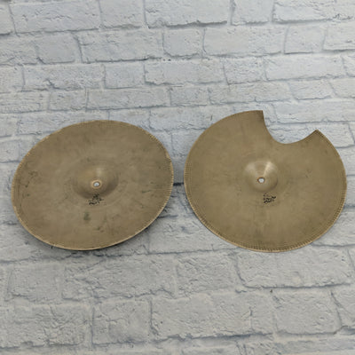 Zildjian Avedis Vintage 1960's 15" Hi Hats (Damaged)