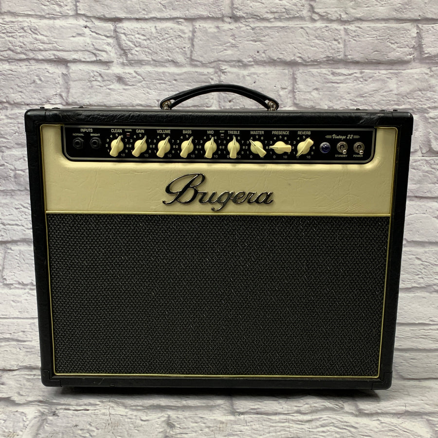 Bugera Vintage 22 2-Channel 22-Watt 1x12" w/ Footswitch & Slip Cover