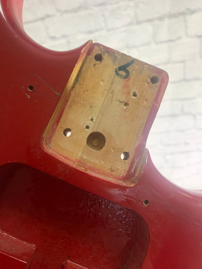 Unknown Red Strat Style Electric Guitar Body