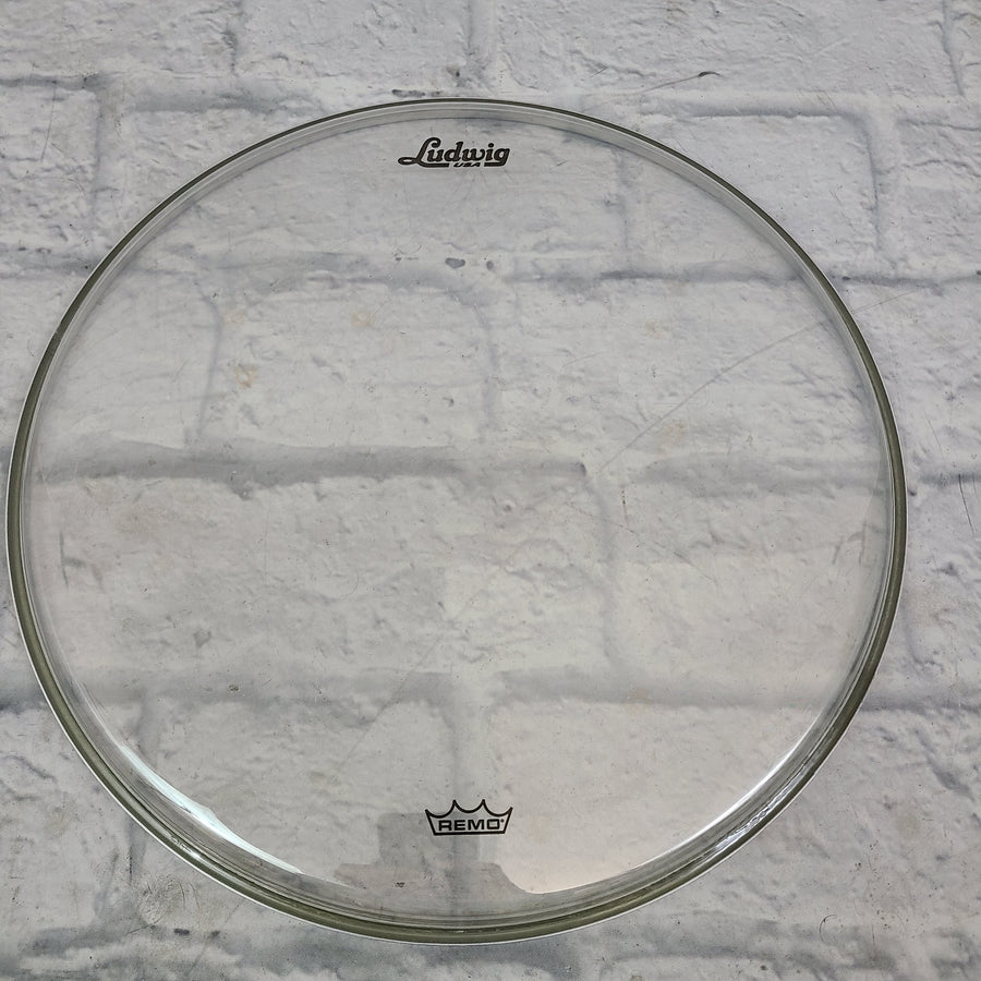 Remo 14" clear Ludwig Logo Drum Head
