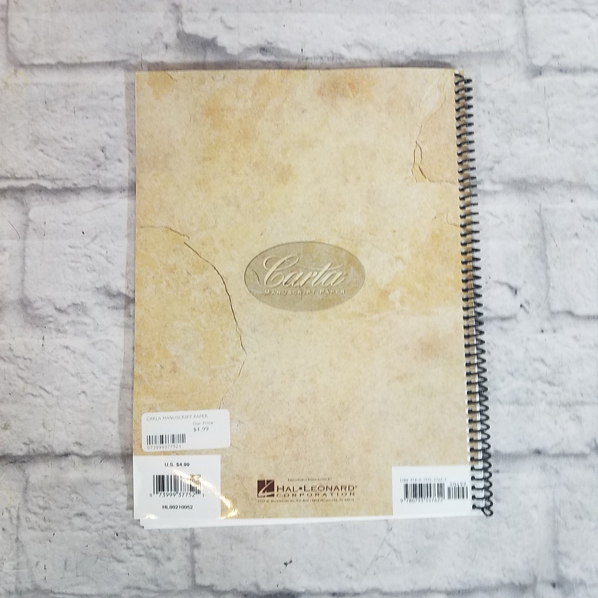 Carta Manuscript Paper 64 Pages