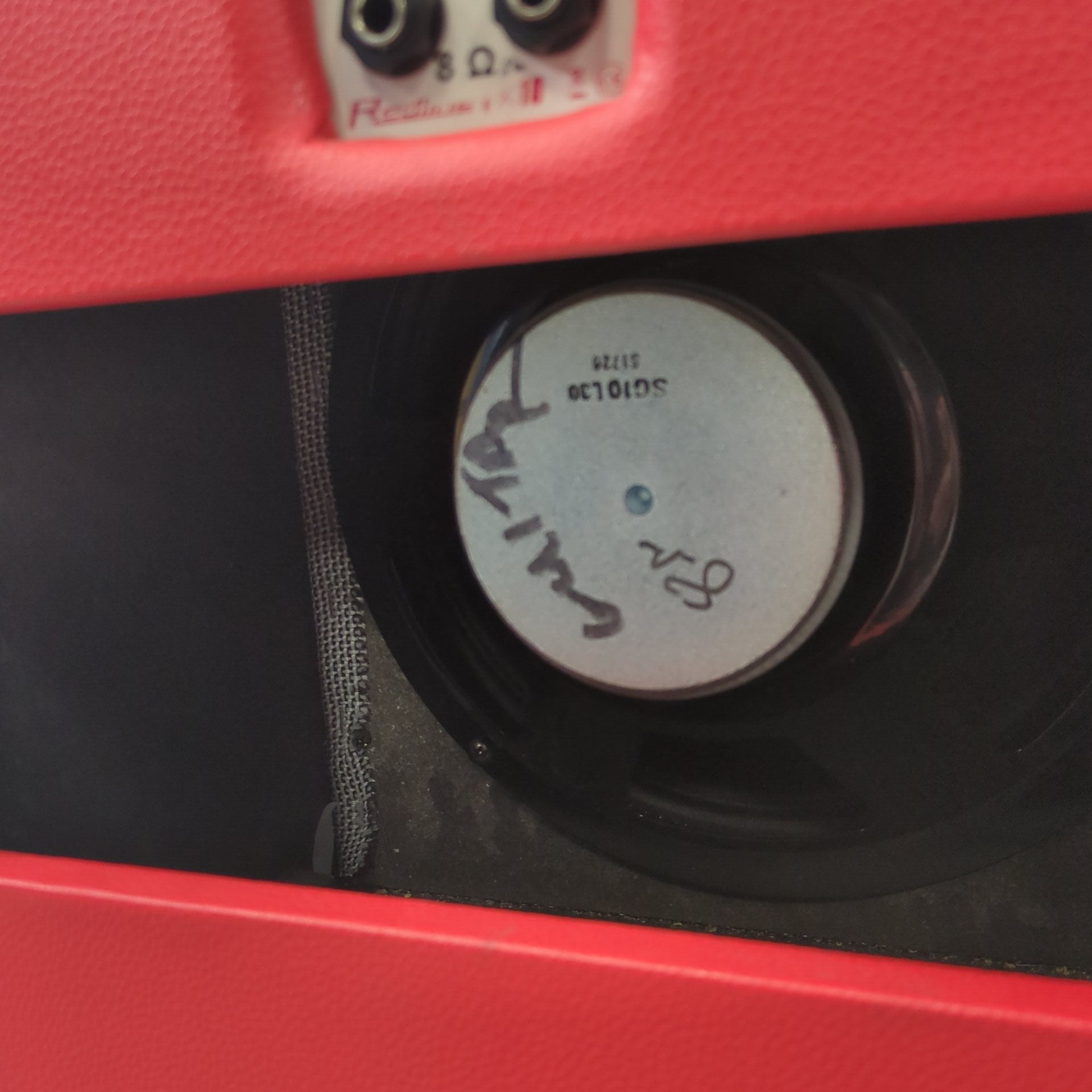 VHT Redline 1x10 Guitar Cabinet Red Tolex