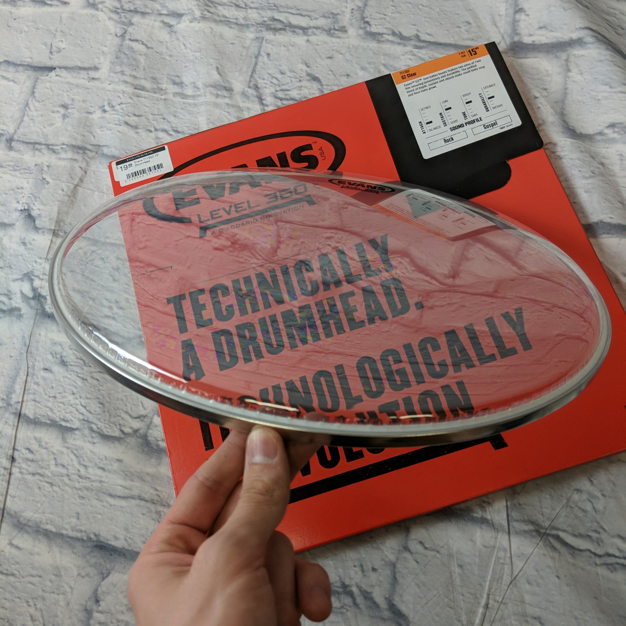 Evans TT15G2 15" Drum Head