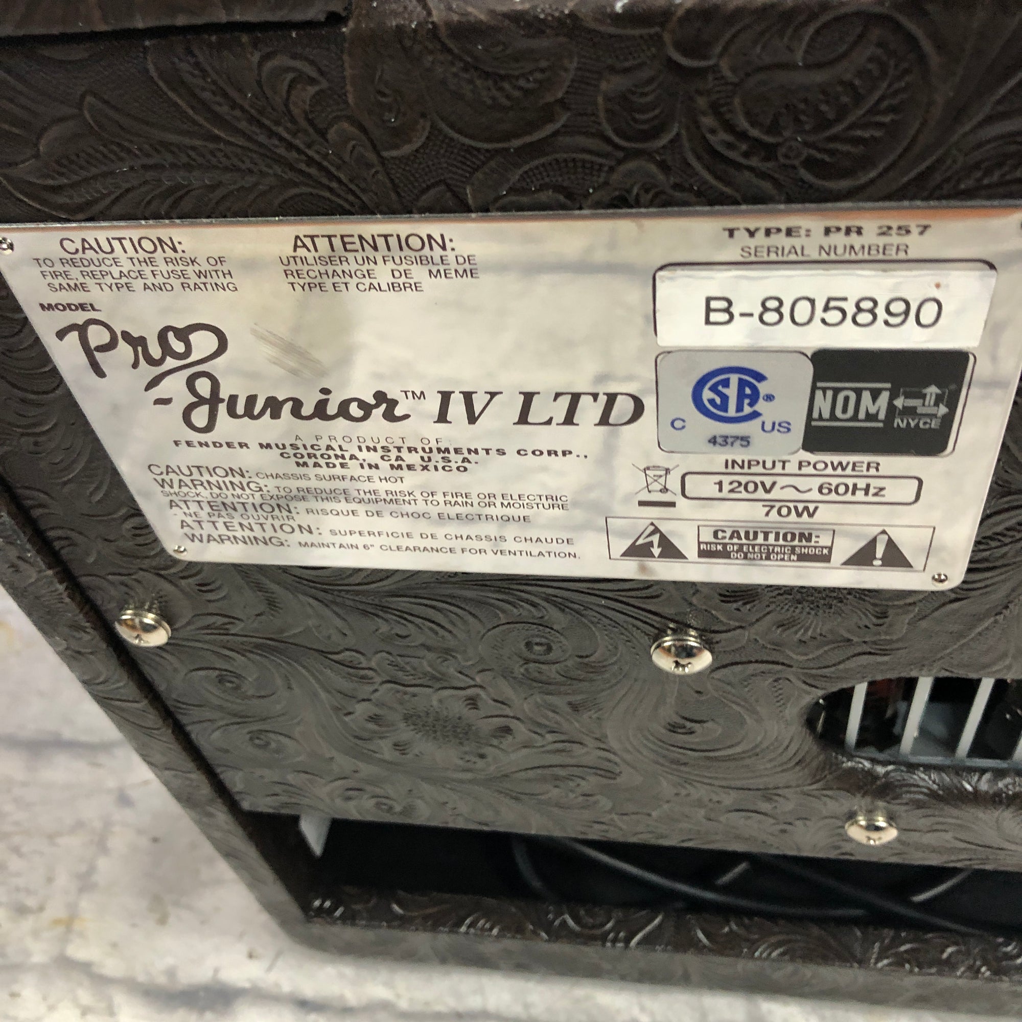 Fender Pro Junior IV LTD Western Tube Combo Amp