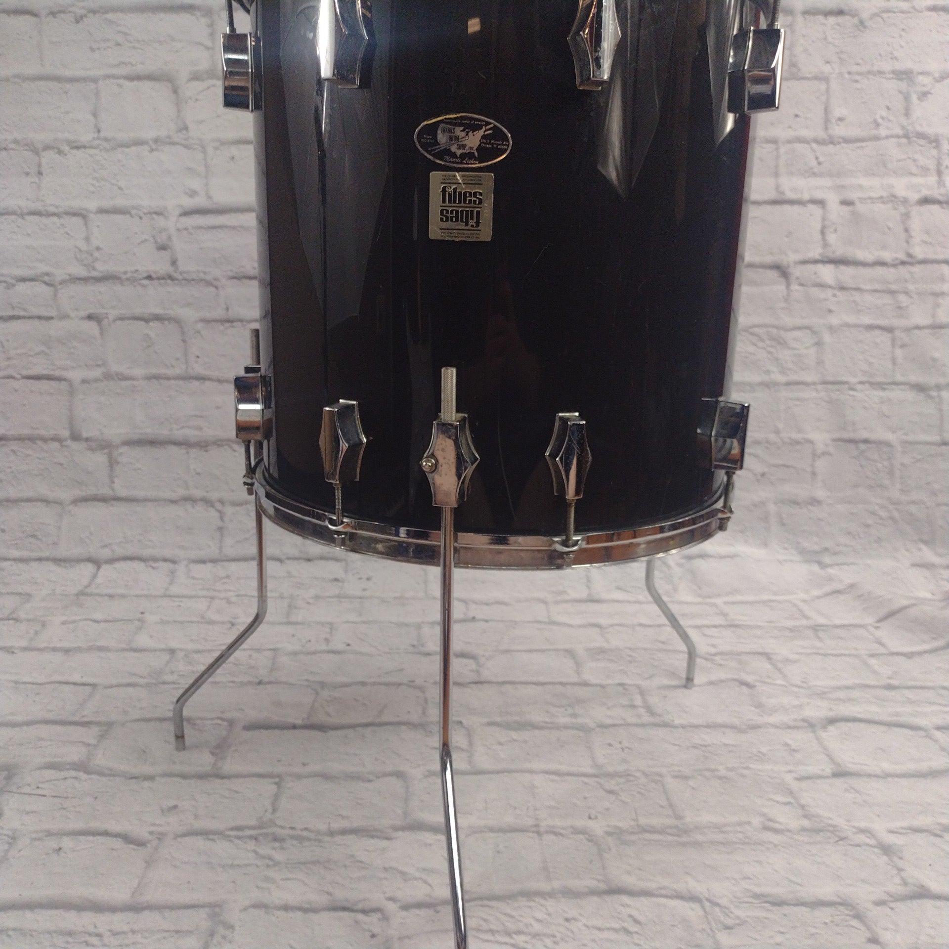 Fibes Vintage 1970s Crystalite 16x16 Floor Tom