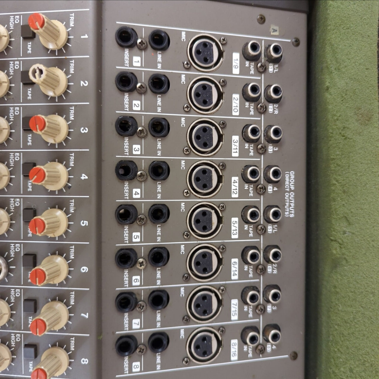 Tascam M1508 8 Channel Mixer with Grundorf Case