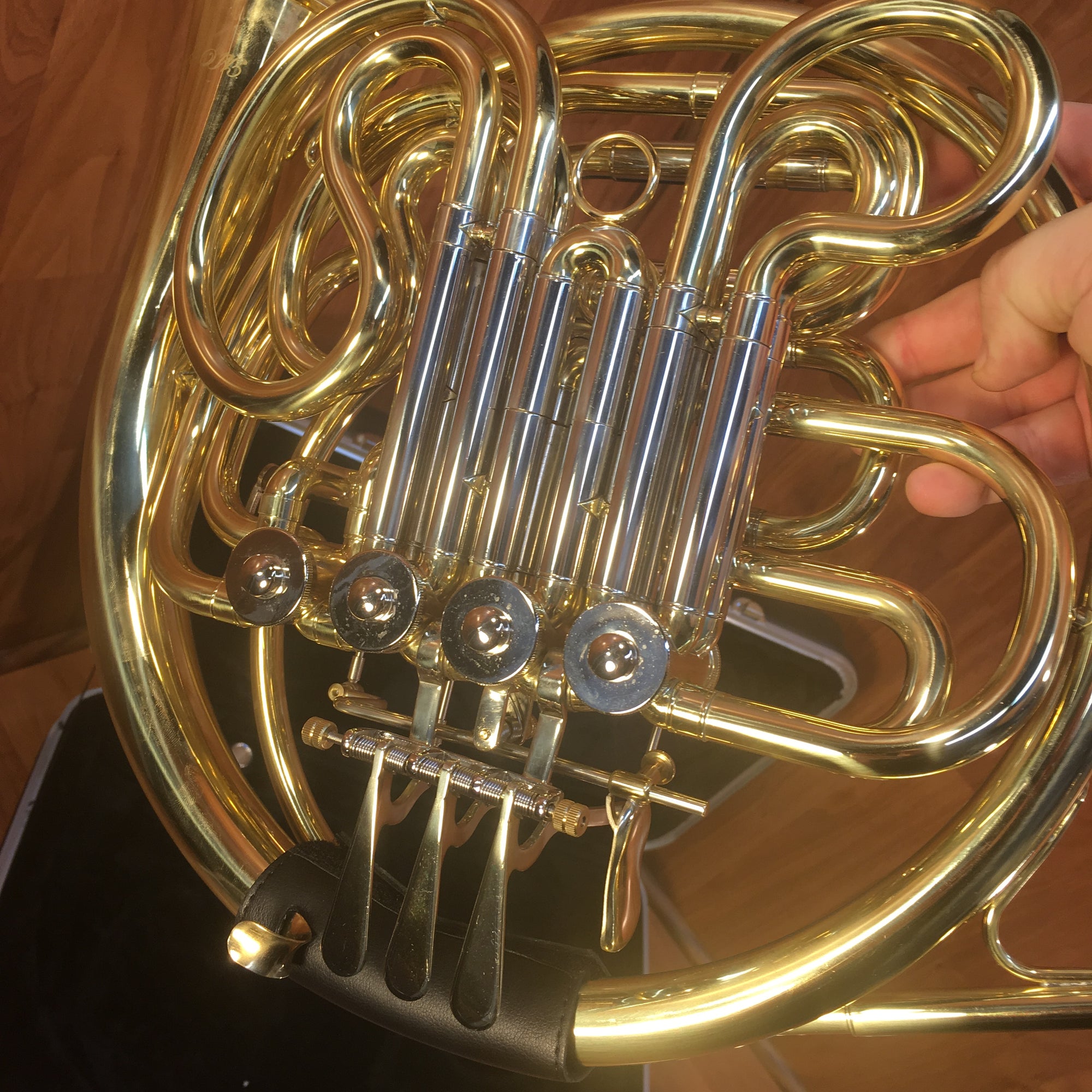 Monel Rotors Bb/F 4 Keys Double French Horn w/ Hard Case & Mouthpiece