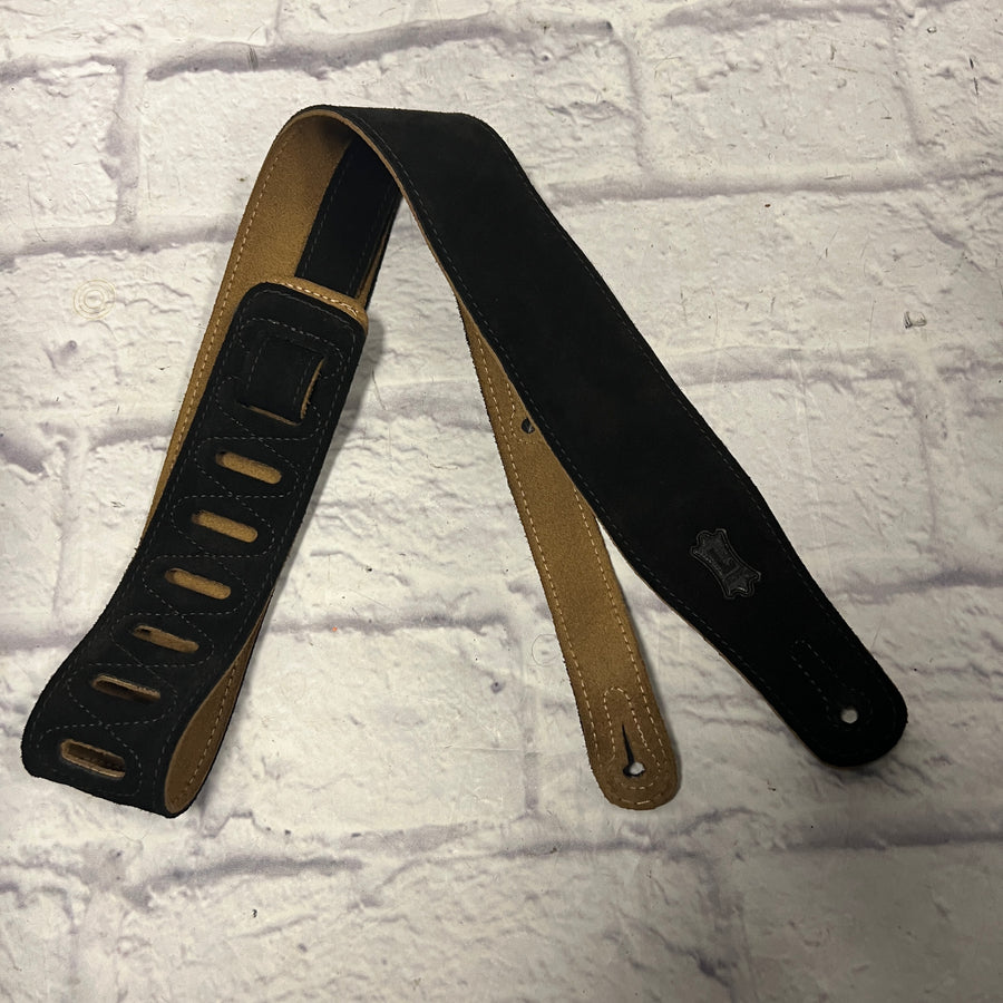 Levy's Black Suede Guitar Strap