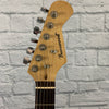 Burswood Black Strat Style Electric Guitar