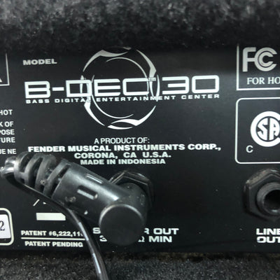 Fender B-Dec 30 Bass Guitar Combo Amp