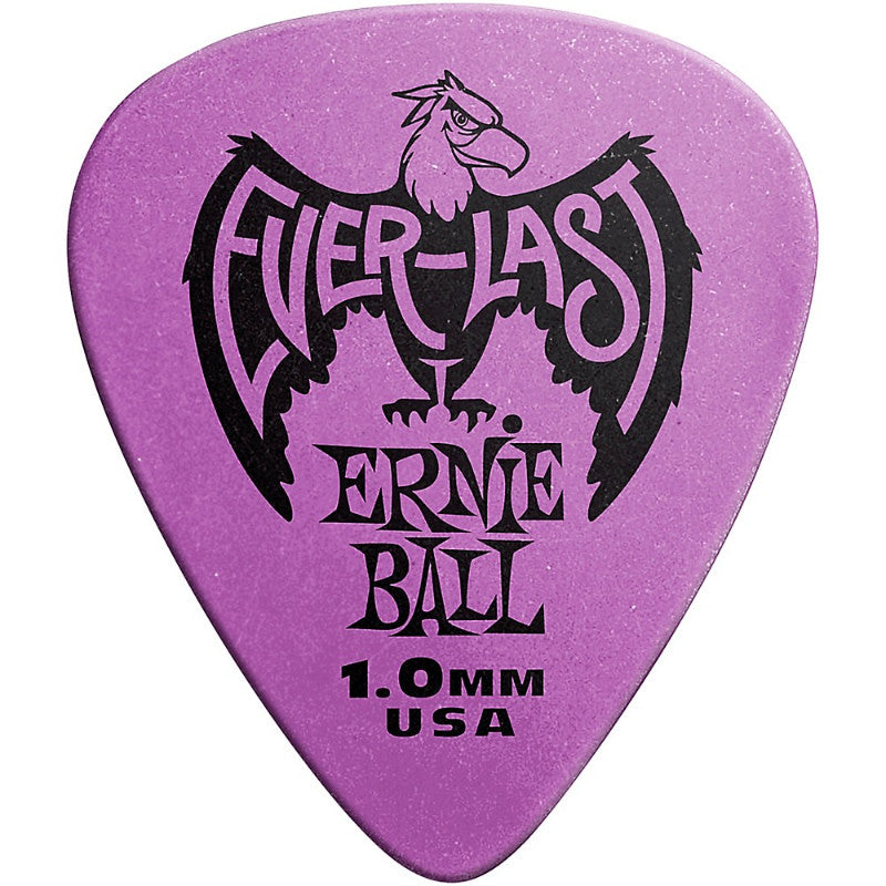 Ernie Ball Everlast 1.0 Purple Guitar Picks 12 Pack