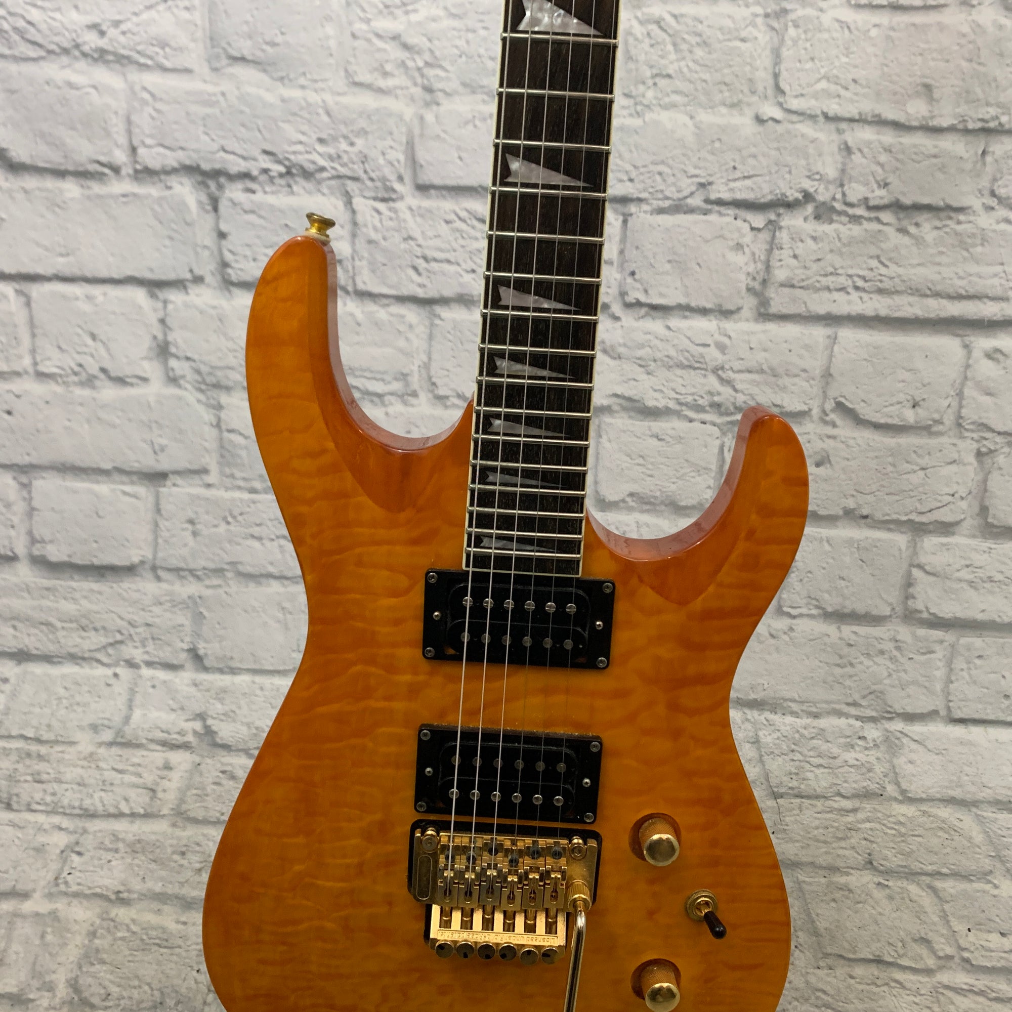 Johnson Catalyst Trans Gold Quilted Maple Top Electric Guitar
