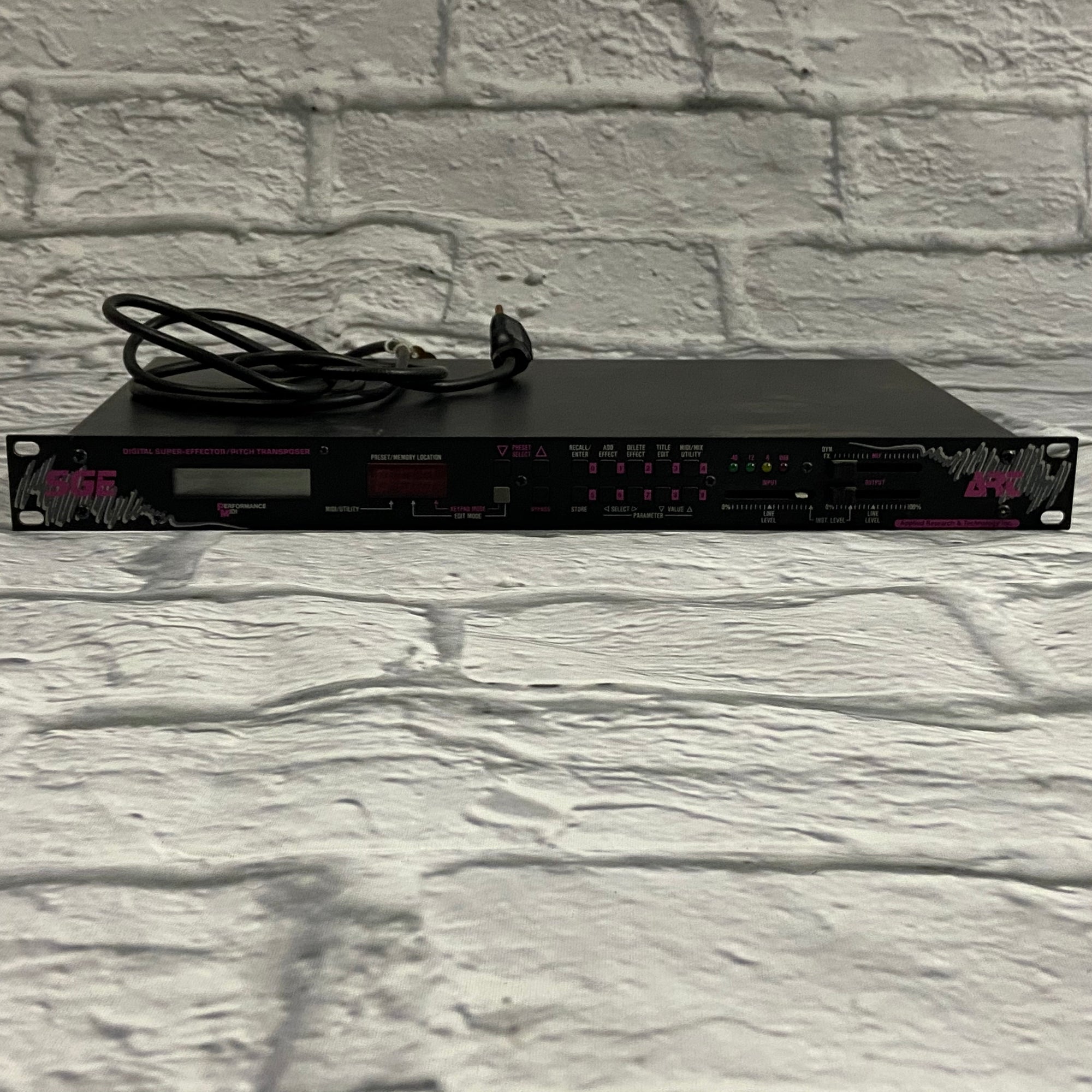 Art SGE Mach II Digital Super Effector Pitch Transposer Rack Effects U