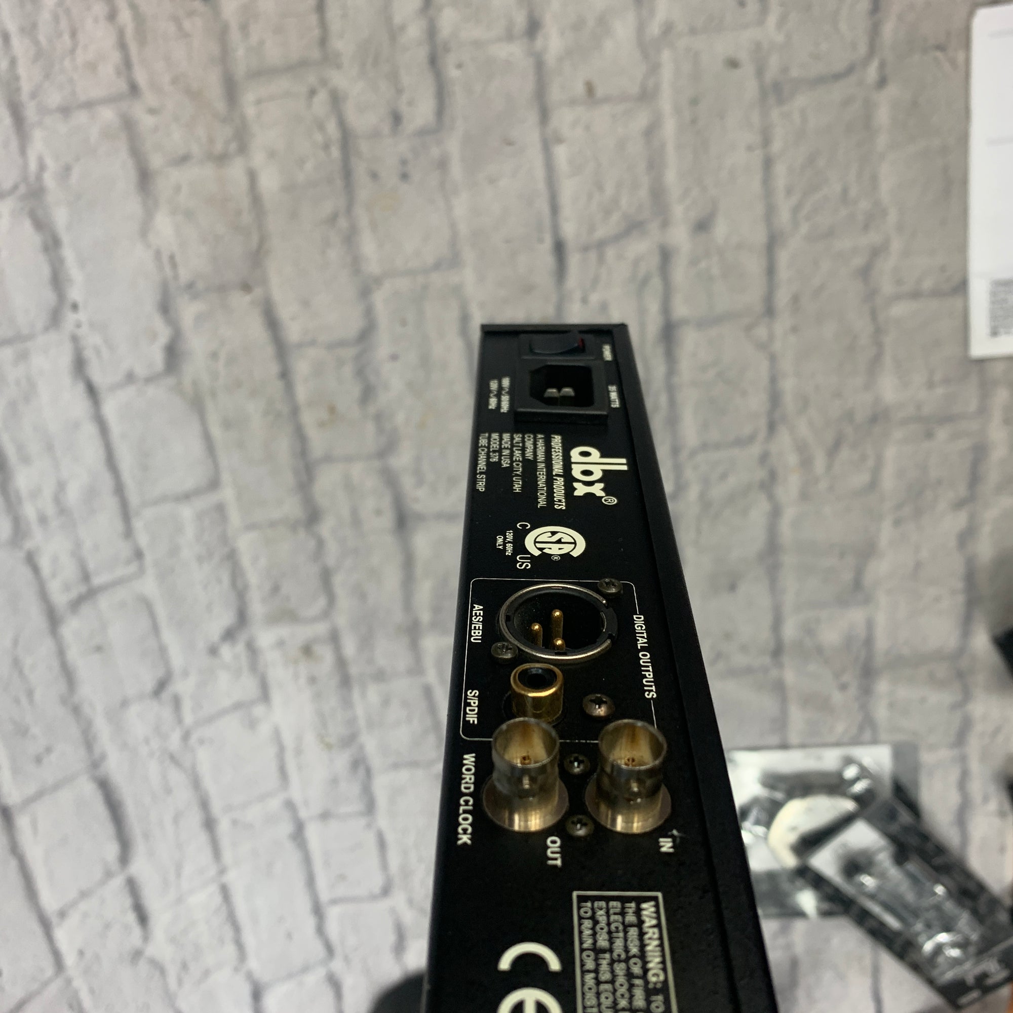 DBX 376 Tube Channel Strip with Digital Out