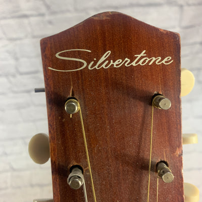 Silvertone H615 Flat Top Acoustic Guitar AS IS