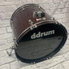 DDrum D2 5pc Drum Set Wine Red
