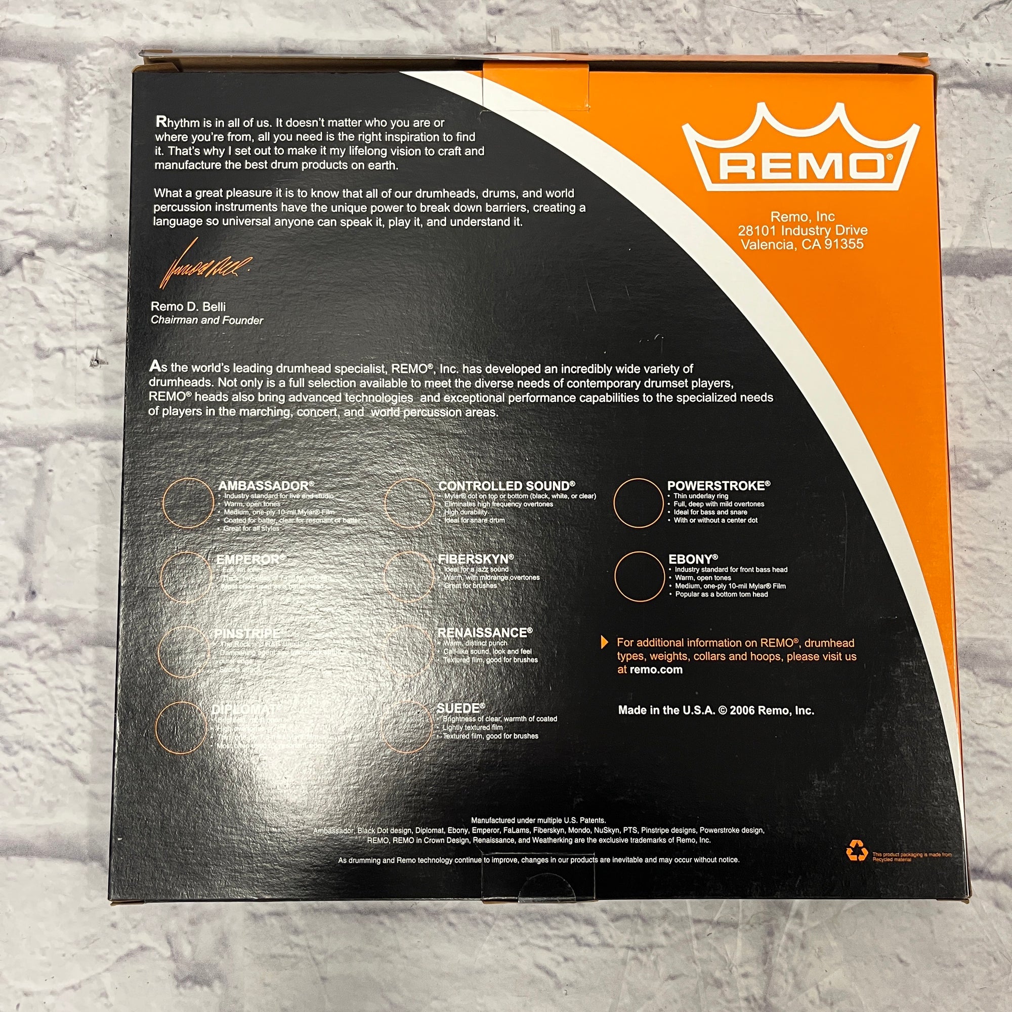Remo 14" Emperor Coated