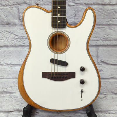 Fender Acoustasonic Player Telecaster Acoustic Electric Guitar - Arctic White MIM