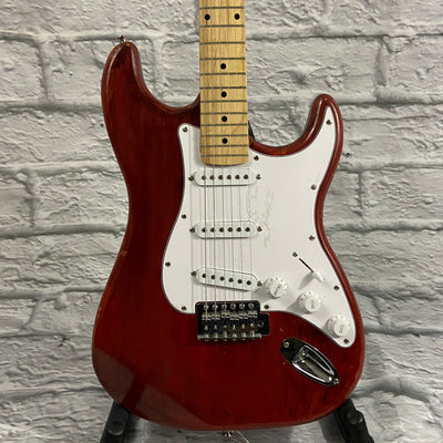 Unknown Red Strat Copy Electric Guitar