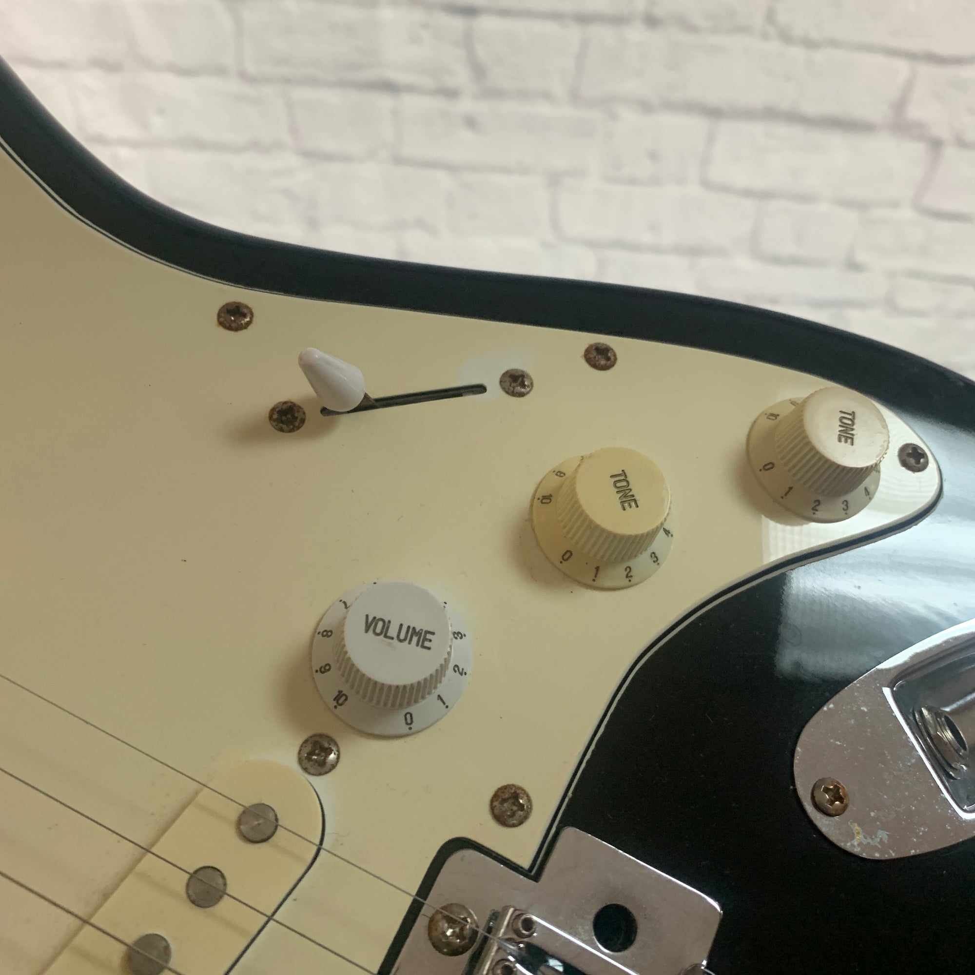 J Reynolds Stratocaster Style Electric Guitar - Black