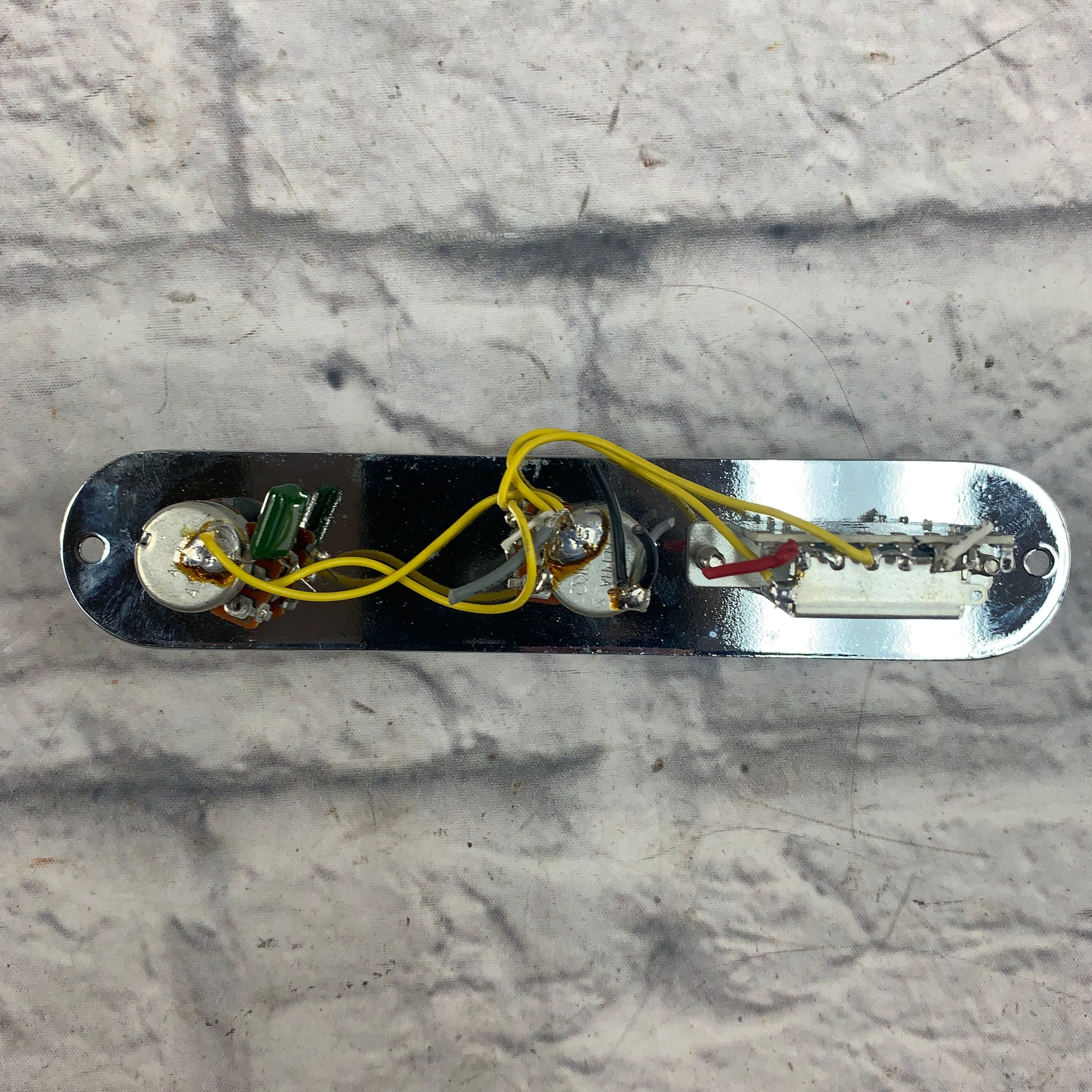 Unknown Telecaster Control Plate, Loaded
