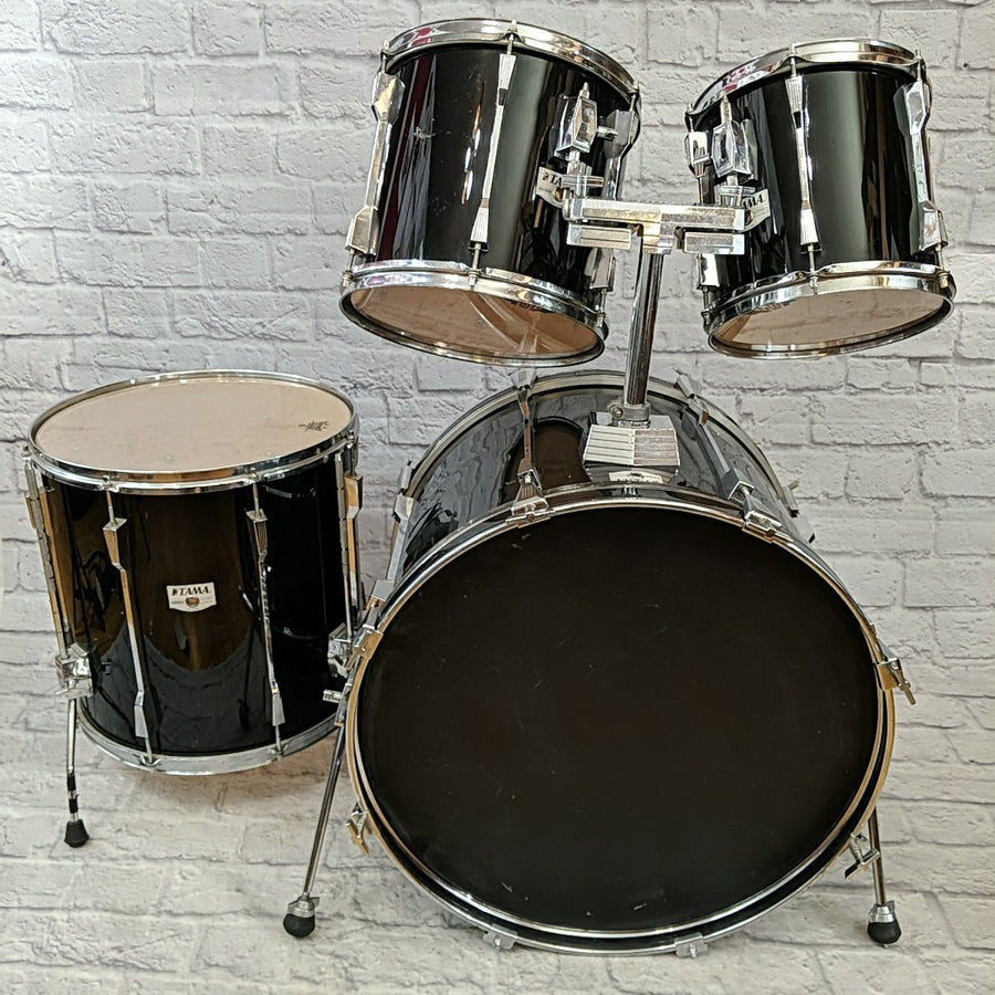 Tama Rockstar DX 4pc MIJ Drum Kit - 22, 16, 12, 10 Black