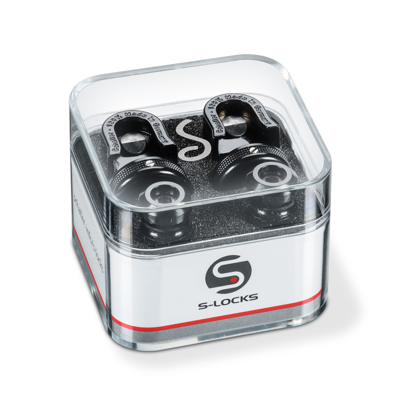 Schaller S-Locks Black Strap Locks Pair