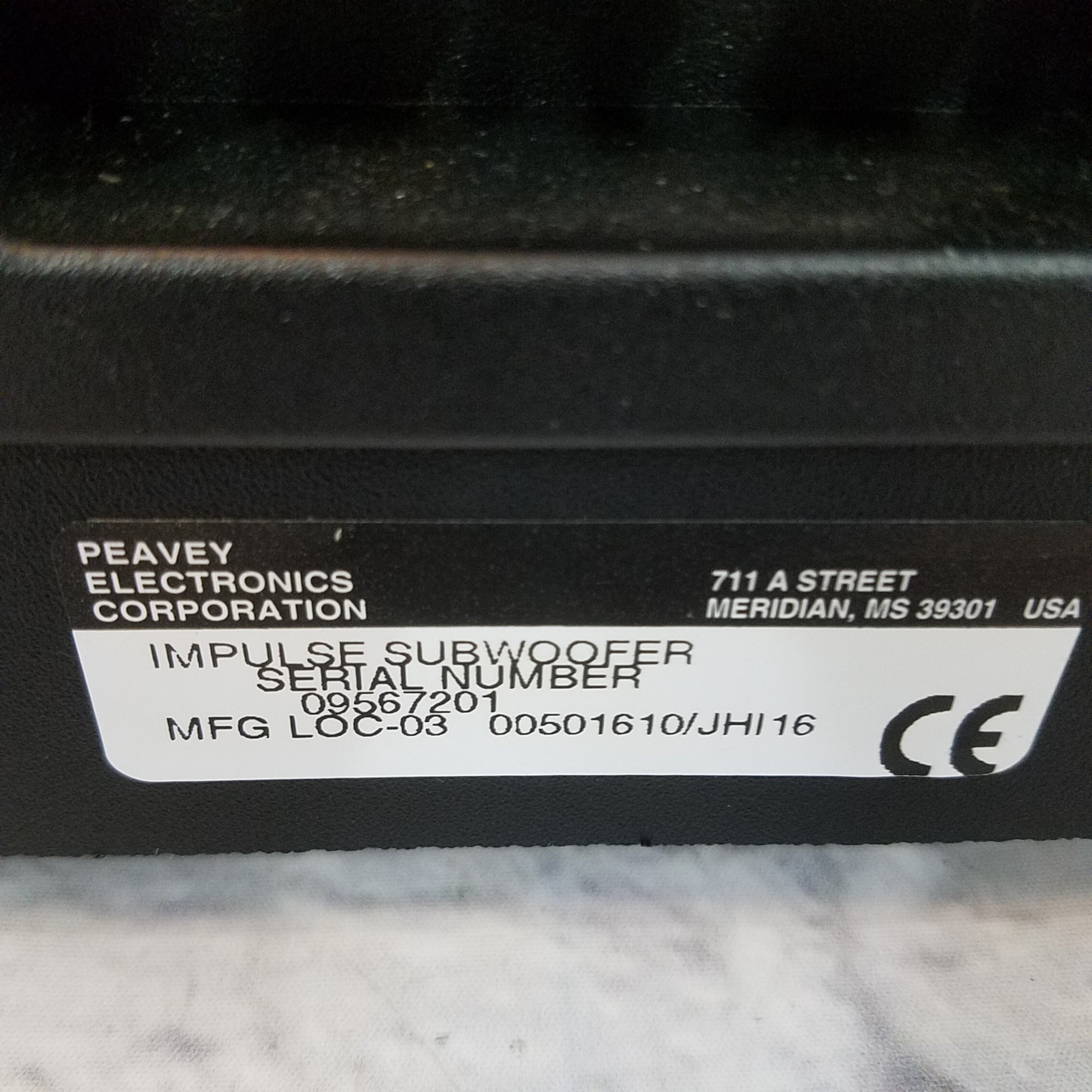 Peavey Impulse SE Subwoofer Passive Speaker