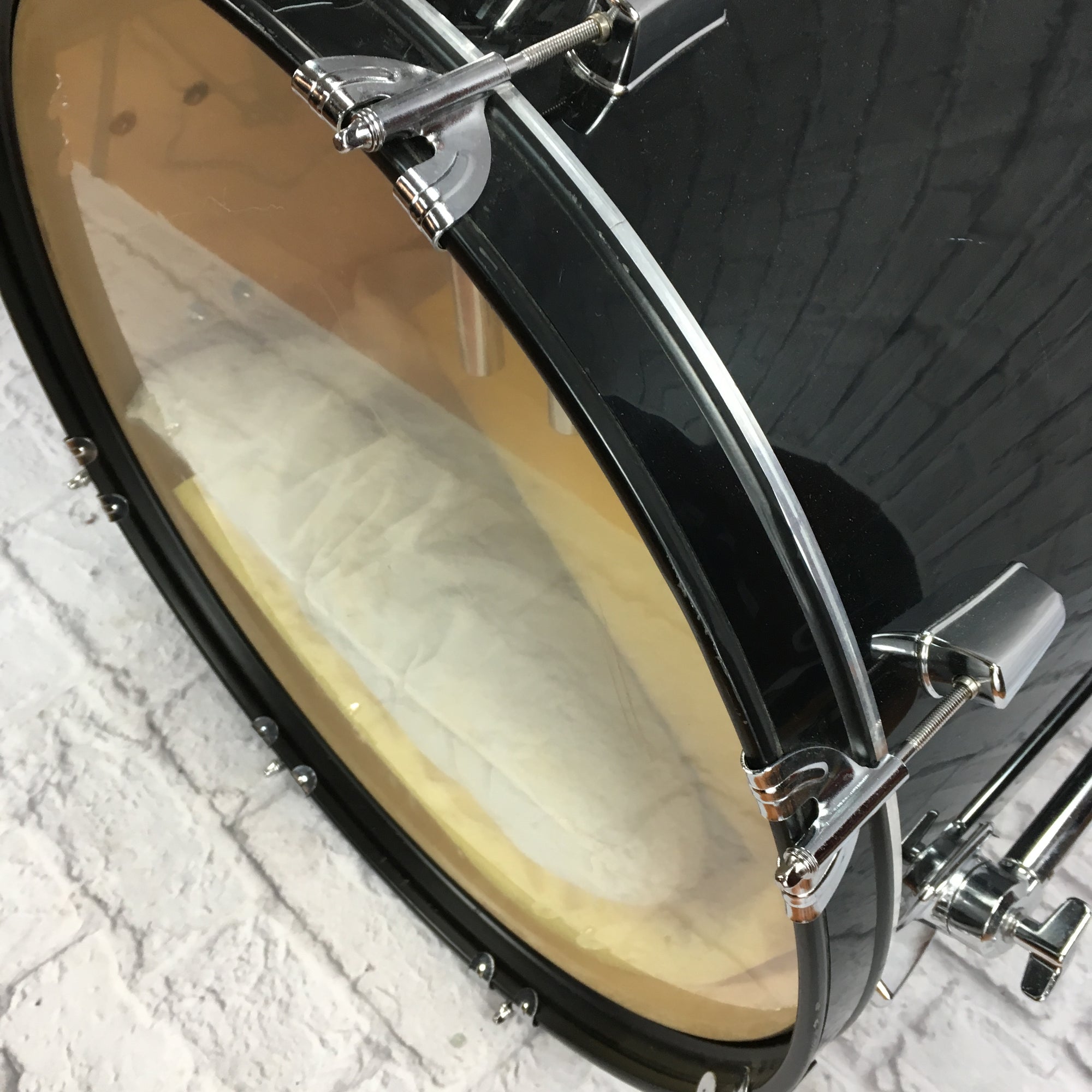 Percussion Plus 4pc Drum Set Black