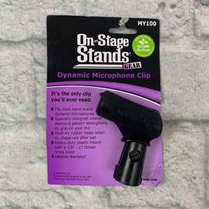 On-Stage MY100 Unbreakable Dynamic Rubber Mic Clip