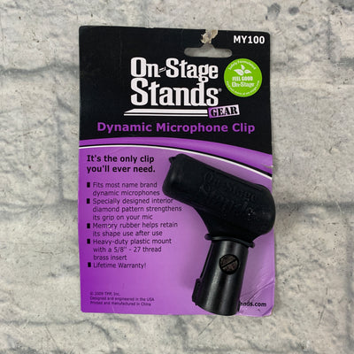 On-Stage MY100 Unbreakable Dynamic Rubber Mic Clip