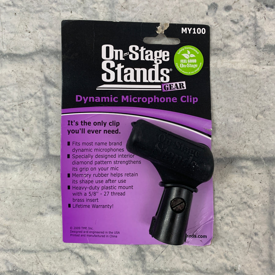 On-Stage MY100 Unbreakable Dynamic Rubber Mic Clip