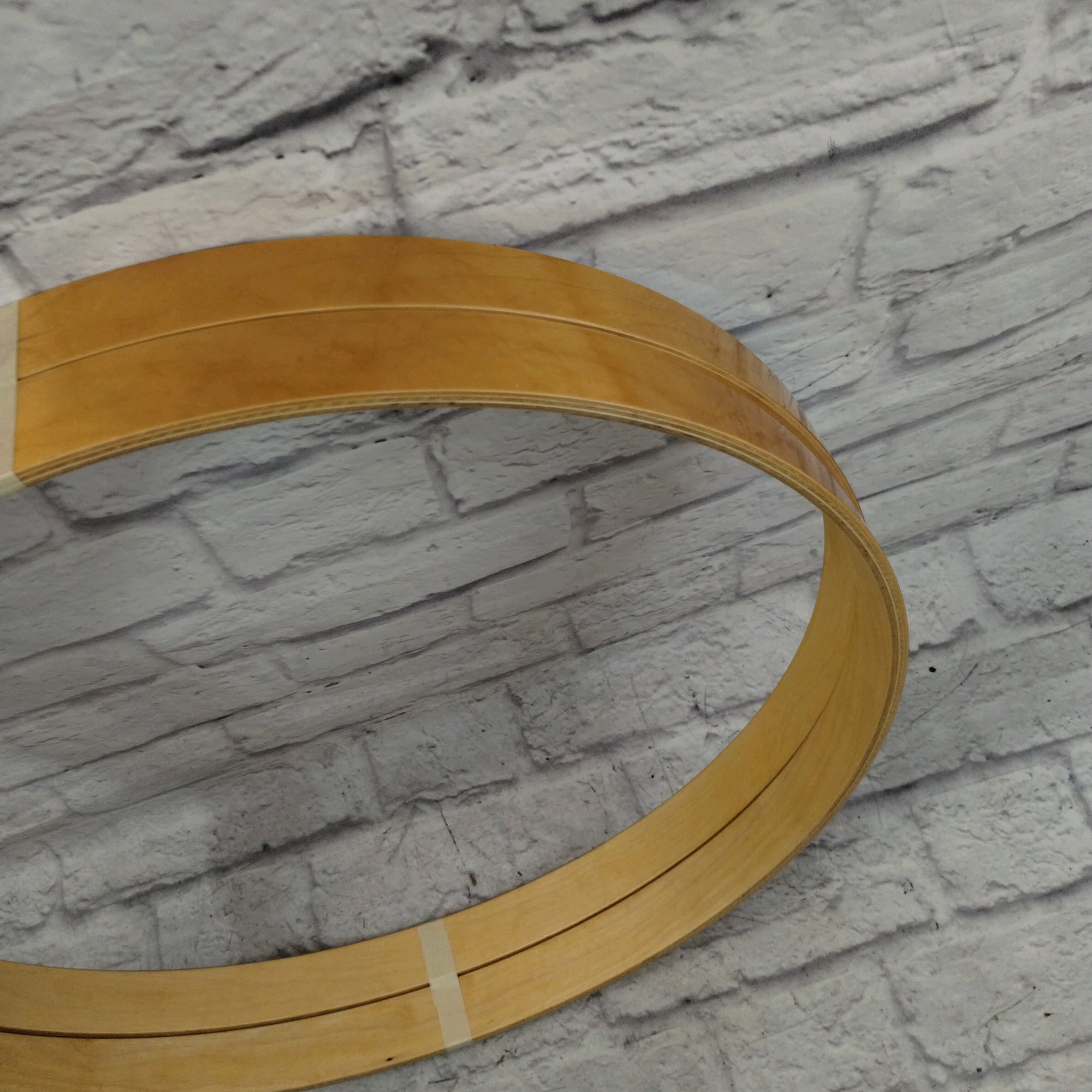 2 Yamaha 22" Maple Bass Drum Hoops 7ply