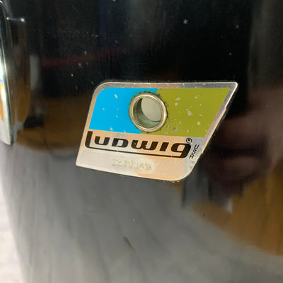 Vintage Ludwig 16 x 16 Blue/Olive Badge Floor Tom - Black Wrap