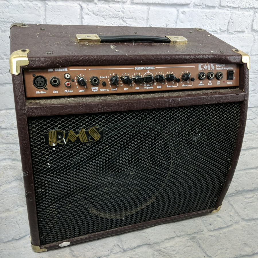 RMS RMSAC40 40 Watt Acoustic Guitar Amp Chorus Reverb & Mic Input