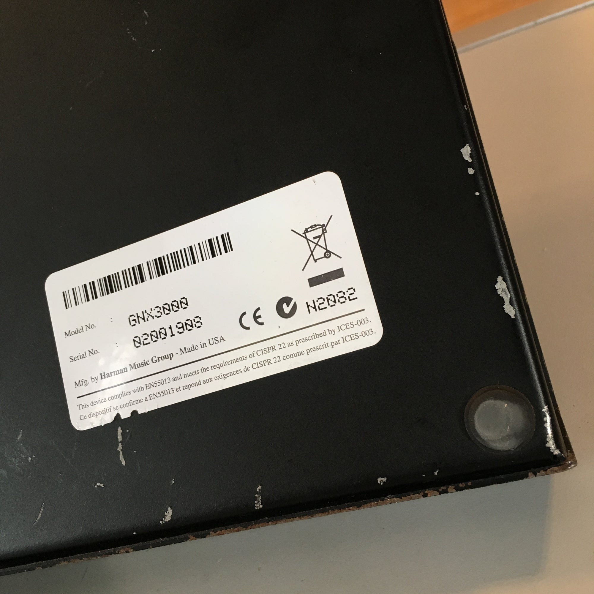 Digitech GNX-3000 Effects Processor w/ Power Supply