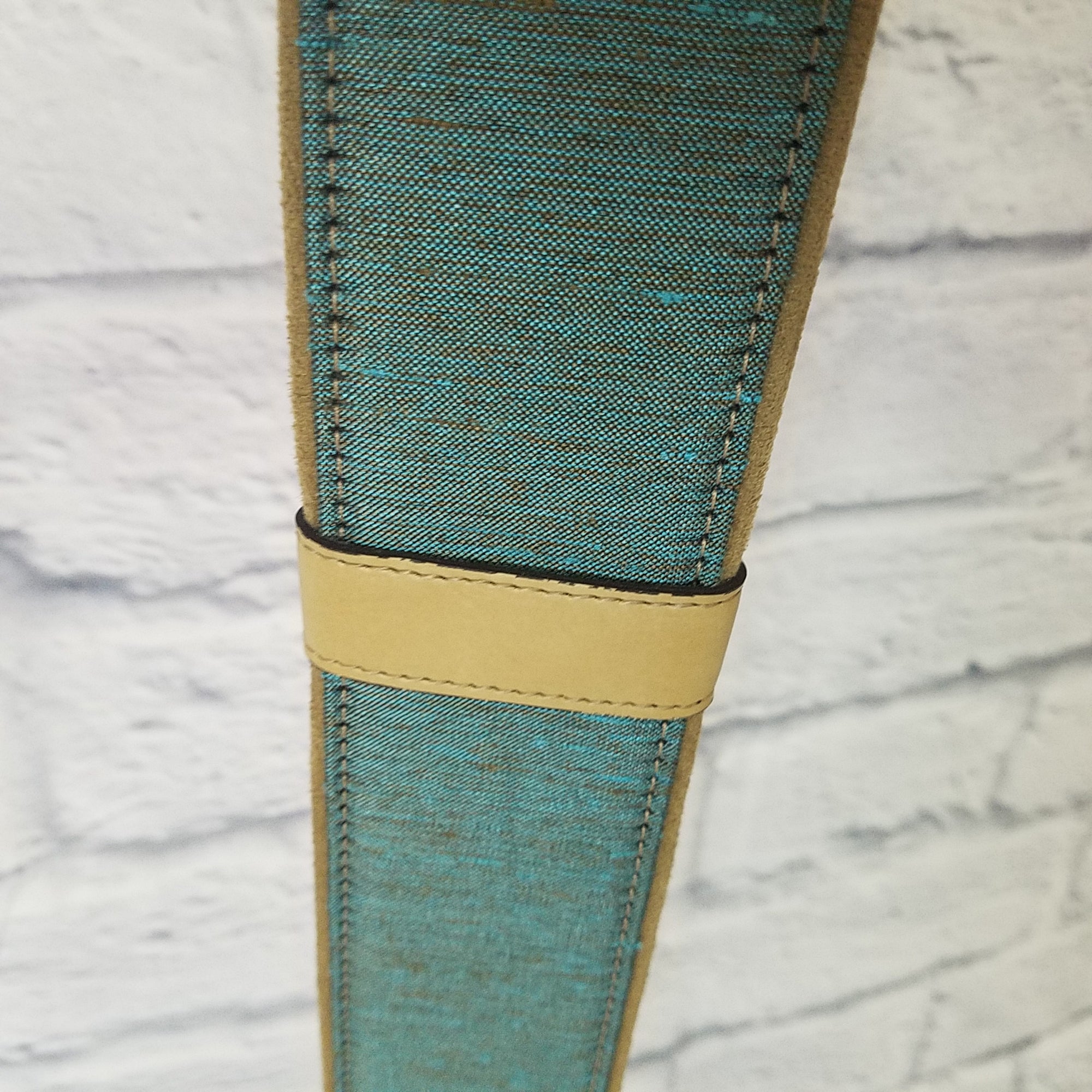 Right On Straps Guitar Strap Teal/Tan
