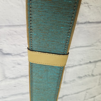 Right On Straps Guitar Strap Teal/Tan