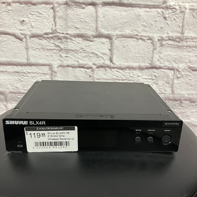 Shure BLX4R H8 518-542 MHz Wireless Receiver w/ pwr supply