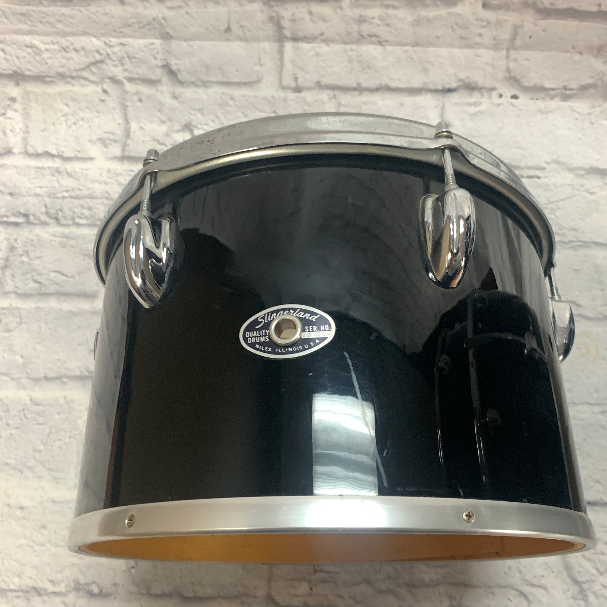 Vintage 1970s Slingerland 4 pc Drum Set Black