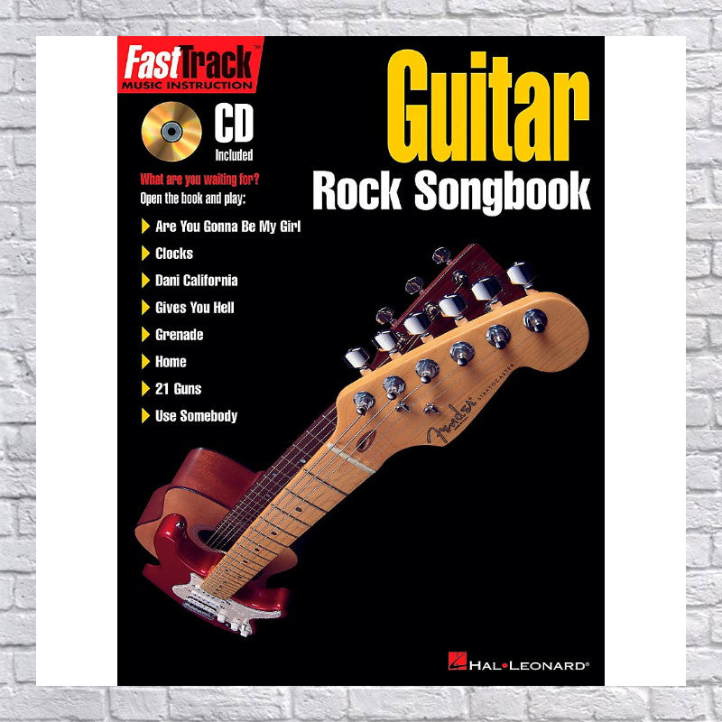 Hal Leonard FastTrack Guitar Rock Songbook Book/CD