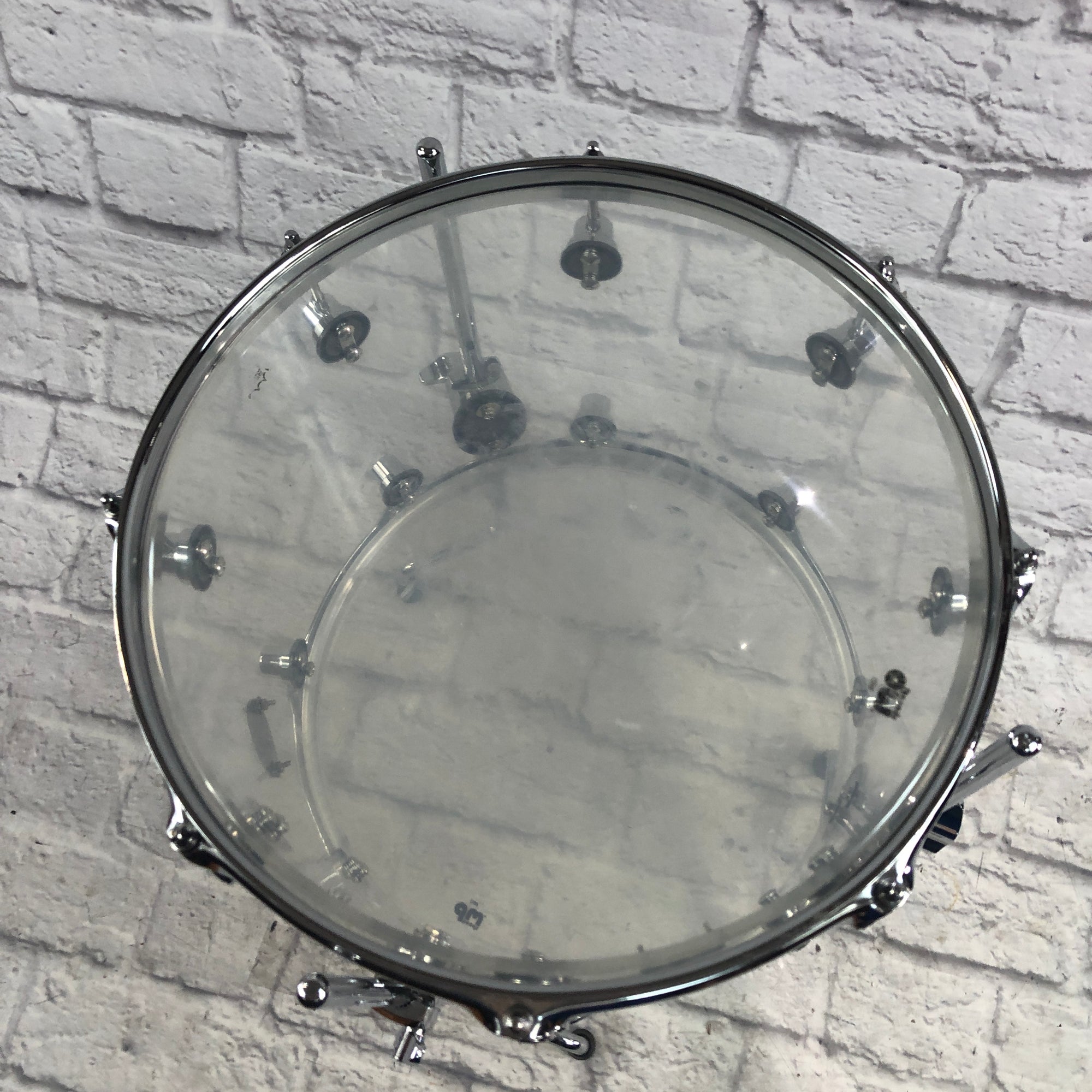 DW 14 Design Series Clear Acrylic Floor Tom