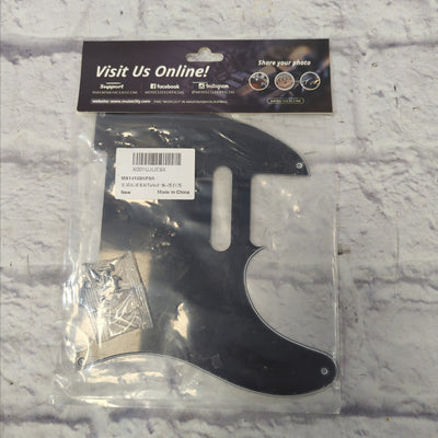 Musiclily Telecaster Pickguard Black White Black