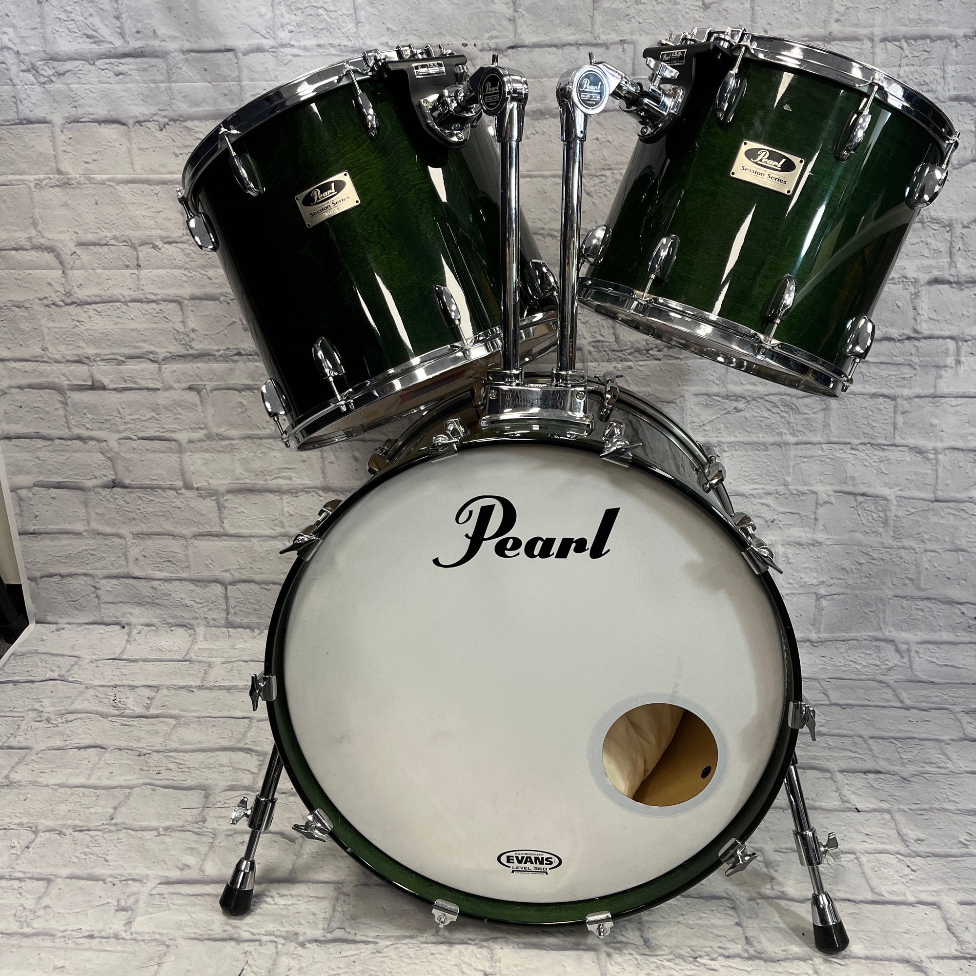 Kit de bateria Pearl Session 5pc transparenteKit de bateria Pearl Session 5pc transparente  