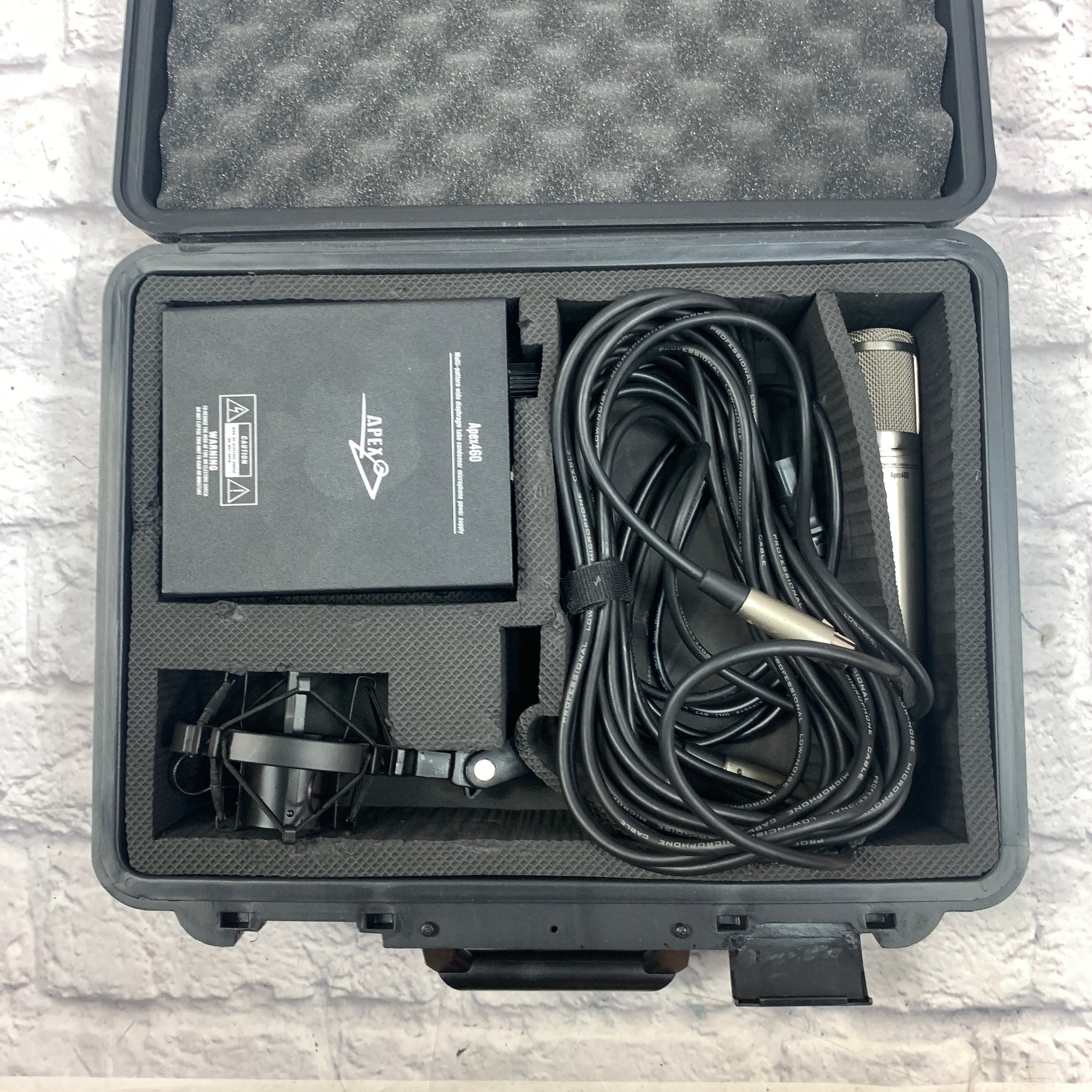 Apex 460 Multi Pattern Tube Condenser Microphone with Case, Power Supply, & Shock Mount