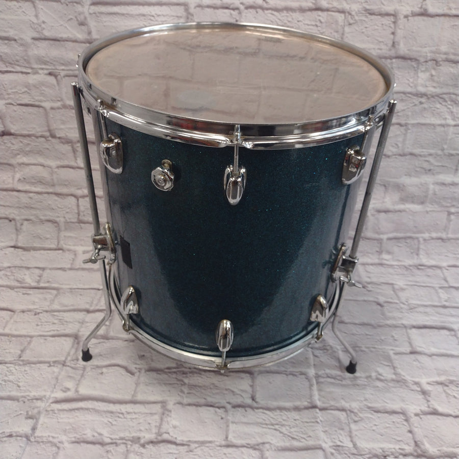 60's Pearl MIJ 16x14 Blue Sparkle Floor Tom