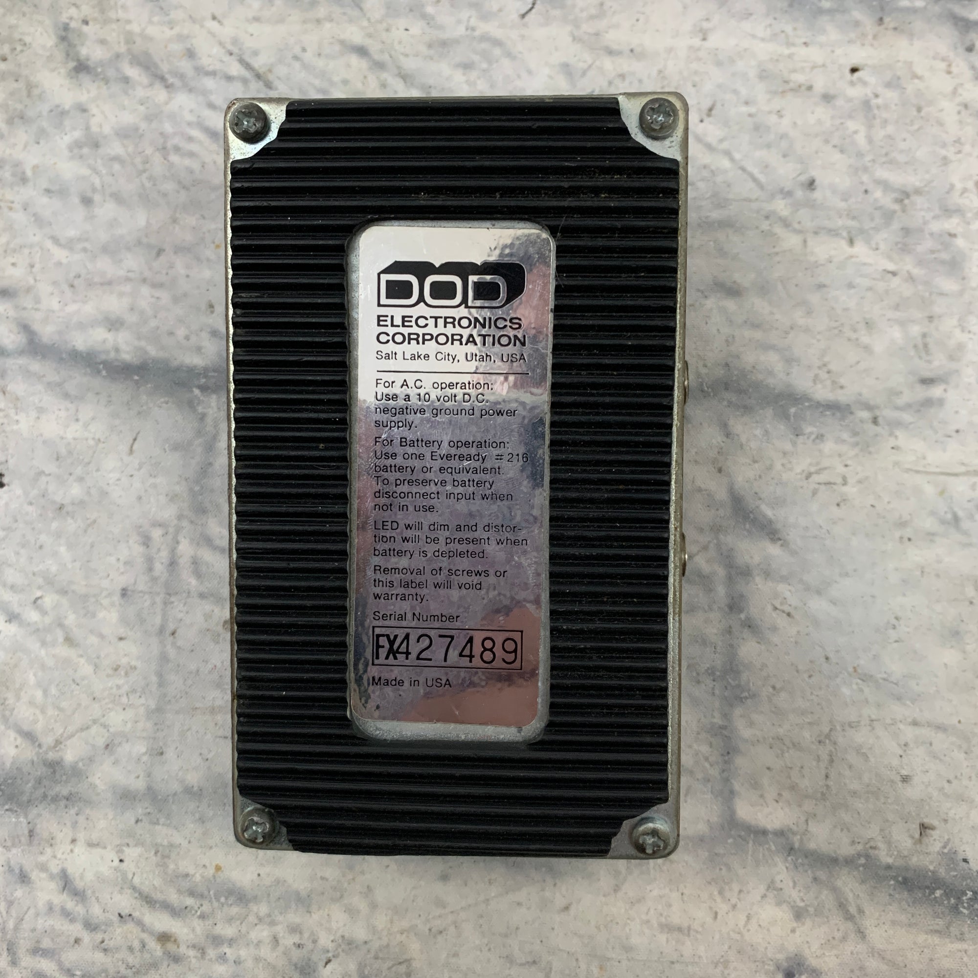 DOD FX72 Bass Stereo Flanger AS IS PROJECT